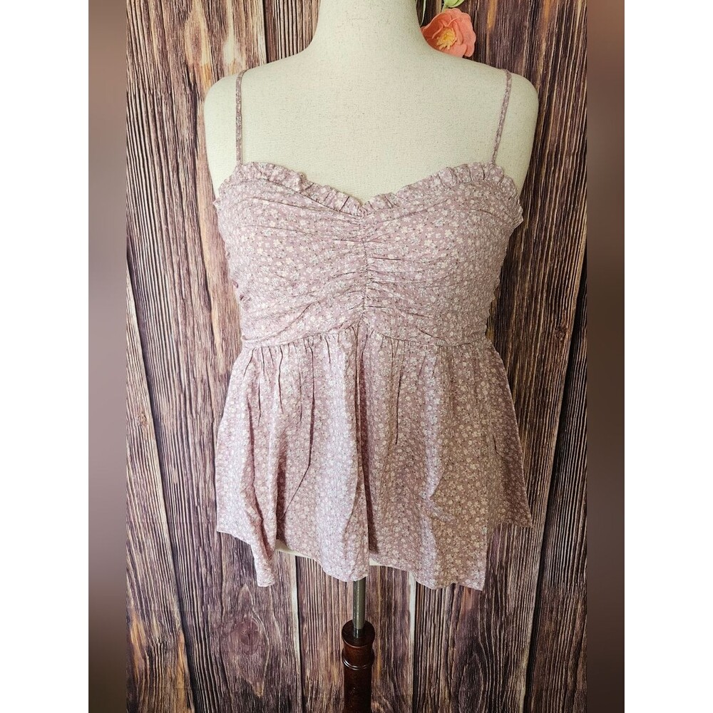 NWT Zenobia Floral Ruffle Cami Top Plus Size 3XL